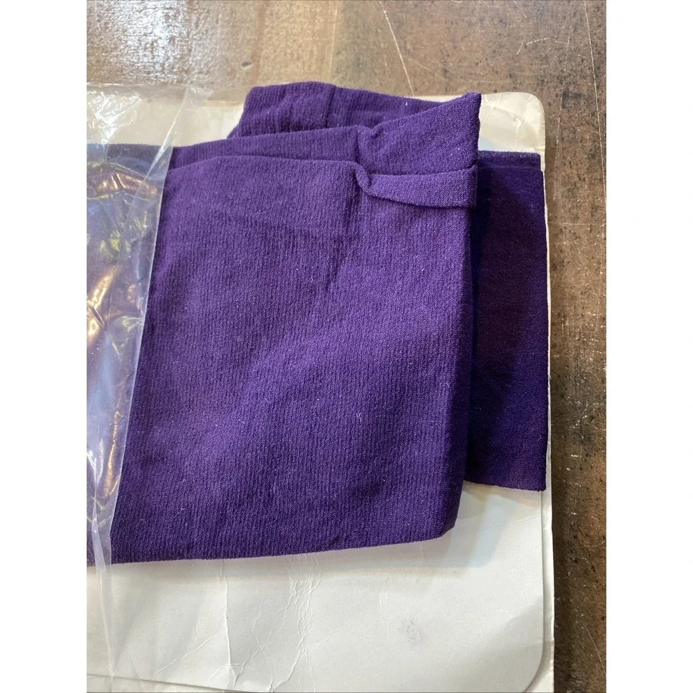 The Bon Pantyhose Size C Plum‎ Purple Silken Sandalfoot Control Top Vintage